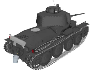 Panzer 38 3D Model preview