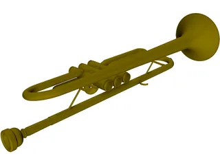 Trumpet 3D Model preview