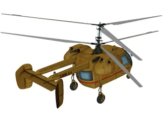 Kamov Ka-26 3D Model preview