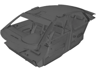 Interior Audi RS6 (2003) 3D Model preview