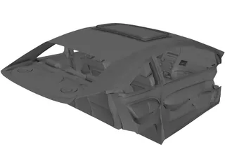 Interior Honda Civic SI (2006) 3D Model preview