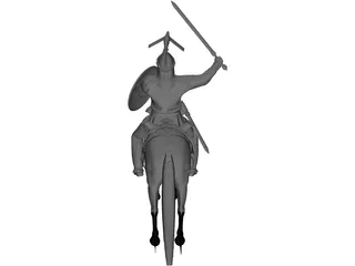Celtic Noble Cavalry 3D Model preview
