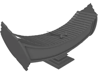 Khmer Music Tool 3D Model preview