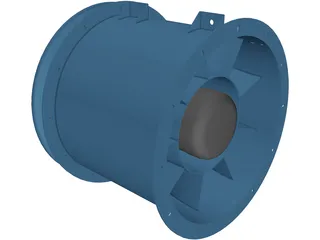 Industrial Fan 3D Model preview