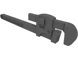 Pipe Wrench 3D Model preview