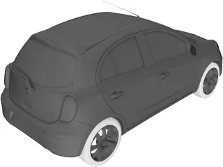 Nissan Micra (2010) 3D Model preview