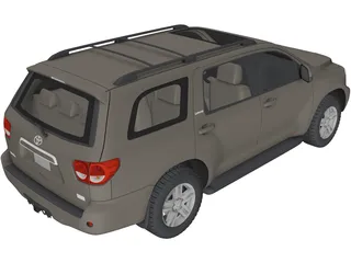 Toyota Sequoia (2010) 3D Model preview