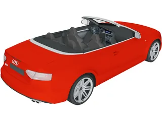 Audi S5 Convertible (2010) 3D Model preview