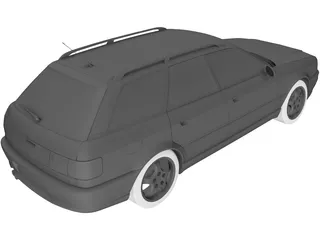 Audi 80 Avant RS2 (1994) 3D Model preview