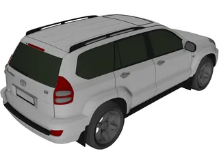 Toyota Land Cruiser Prado 120 (2010) 3D Model preview