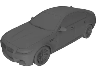 BMW M5 (2012) 3D Model preview