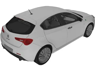 Alfa Romeo Giulietta (2010) 3D Model preview
