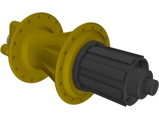 MTB Rear Freehub 3D Model preview