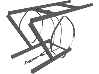 Liferaft Holder 3D Model preview