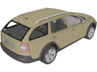 Skoda Octavia Scout 3D Model preview