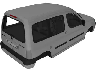 Citroen Berlingo Body 3D Model preview