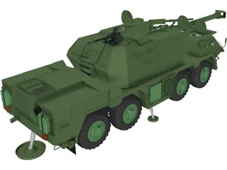 ShKH vz.2000 Dana 155mm 3D Model preview