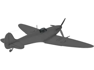 Supermarine Spitfire 3D Model preview