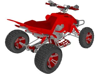 Quad Bike 3D Model preview
