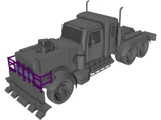 Peterbilt 359 Monster 3D Model preview