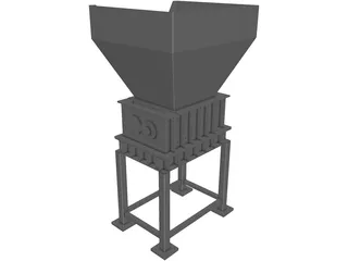 Shrijala Twin Shaft Shreeder 3D Model preview