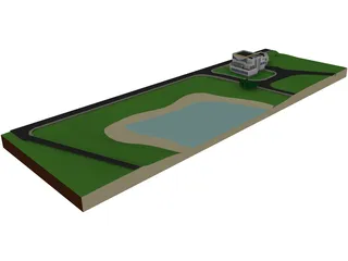Recreational Complex 3D Model preview