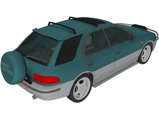 Subaru Impreza Wagon (1997) 3D Model preview