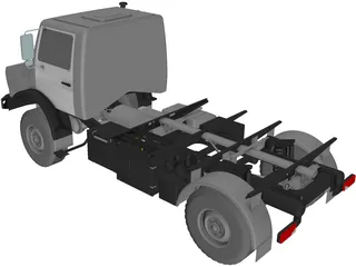 Mercedes-Benz Unimog 4000 3D Model preview