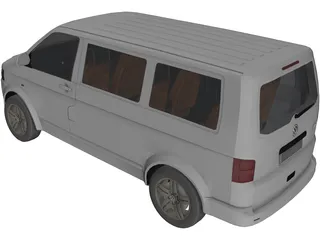 Volkswagen Multivan 3D Model preview