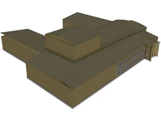 High School 3D Model preview