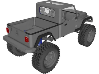 Jeep Brute Pickup (2011) 3D Model preview
