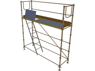 Tubular Scaffolding 3D Model preview