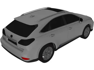 Lexus RX450h (2011) 3D Model preview