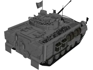 Warrior MCV UN 3D Model preview