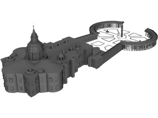 Vatican Cathedral 3D Model preview