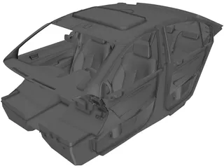 Interior Subaru Legacy (2010) 3D Model preview