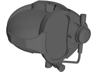 Diving Helmet 3D Model preview