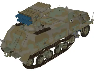 Panzerwerfer 42 3D Model preview