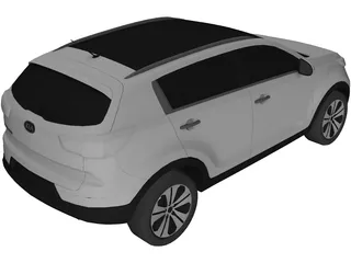 Kia Sportage (2010) 3D Model preview
