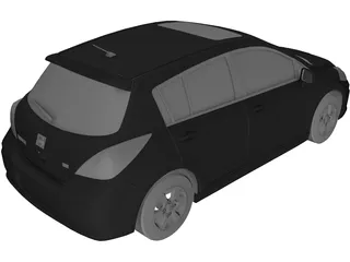 Nissan Tiida (2010) 3D Model preview