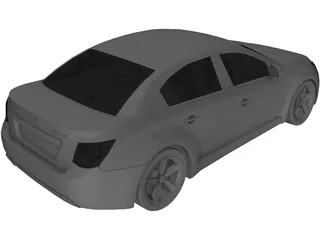 Chevrolet Cruze (2010) 3D Model preview