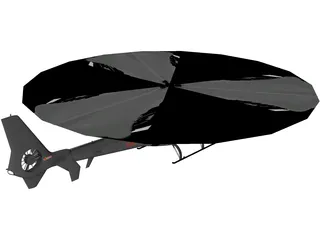 SA 342 Gazelle 3D Model preview
