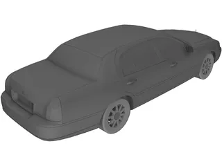 Lincoln Town Car 3D Model preview