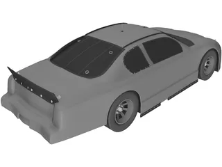 NASCAR Stock Car 3D Model preview