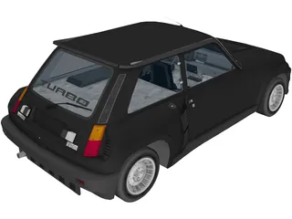 Renault 5 3D Model preview