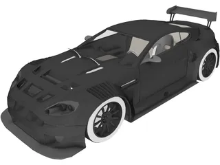 Aston Martin DBR9 3D Model preview