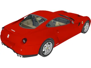 Ferrari 599 GTB Fiorano 3D Model preview