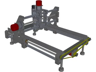CNC Router Machine 3D Model preview