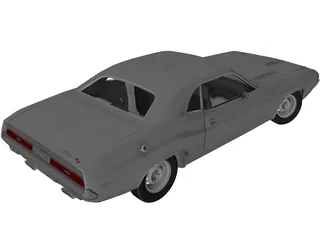 Dodge Challenger RT (1970) 3D Model preview