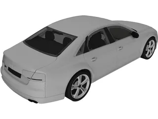 Audi S8 (2012) 3D Model preview